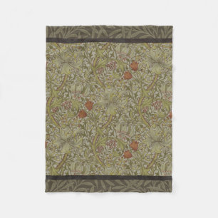 William Morris Golden Lily Willow Bough Pattern Fleece Blanket
