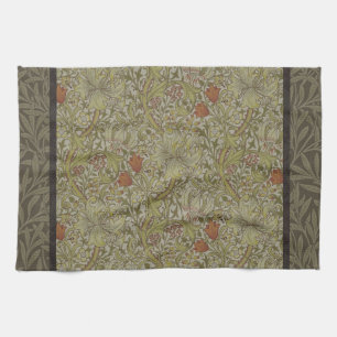 William Morris Golden Lily Willow Bough Pattern Tea Towel