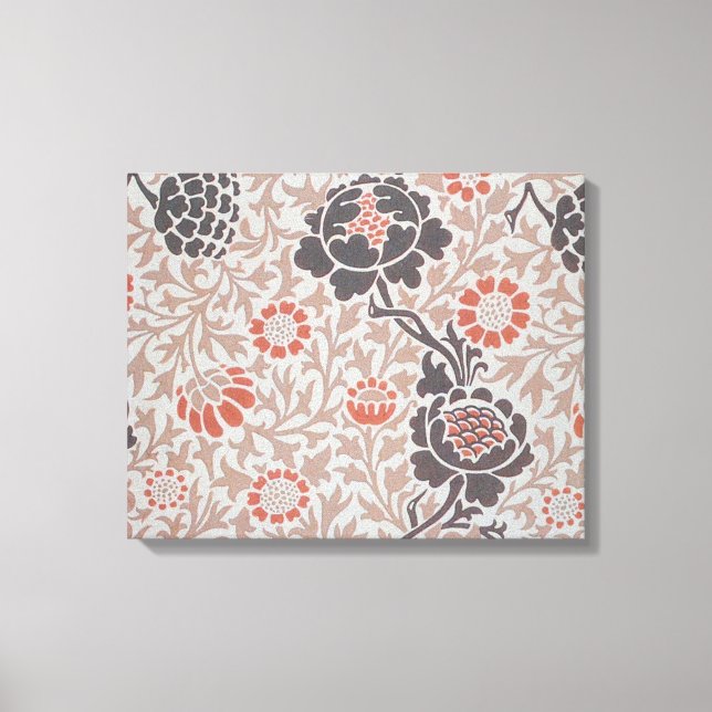 William Morris Grafton Botanic Art Design Canvas Print (Front)