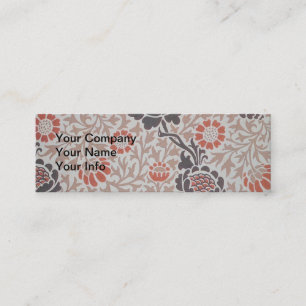 William Morris Grafton Botanic Art Design Mini Business Card