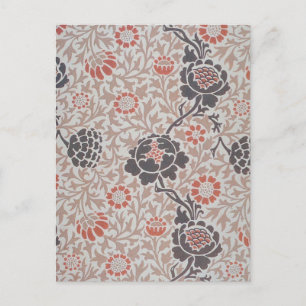 William Morris Grafton Botanic Art Design Postcard