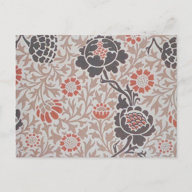 William Morris Grafton Botanic Art Design Postcard (Front)