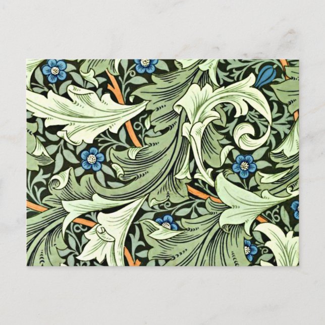 William Morris - Granville, blue and green large Postcard (Front)