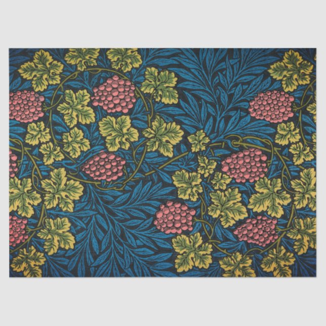 William Morris GRAPE PATTERN Tissue Paper (Front)