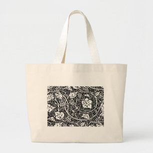 William Morris Grape Pattern Wallpaper Large Tote Bag
