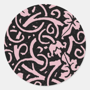 William Morris Grapevine Vine Leaf Pattern Classic Round Sticker