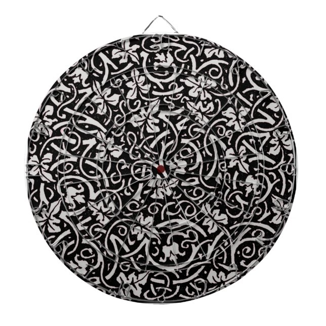 William Morris Grapevine Vine Leaf Pattern Dartboard (Front)