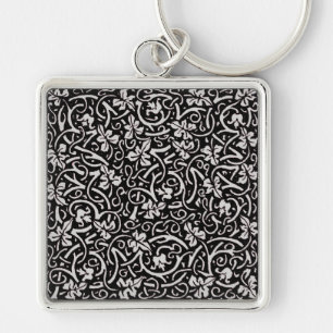 William Morris Grapevine Vine Leaf Pattern Key Ring