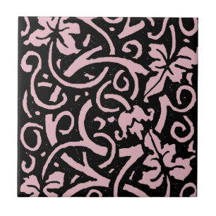 William Morris Grapevine Vine Leaf Pattern Tile