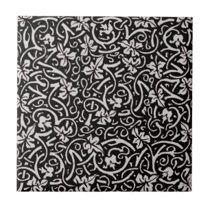 William Morris Grapevine Vine Leaf Pattern Tile