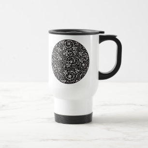 William Morris Grapevine Vine Leaf Pattern Travel Mug