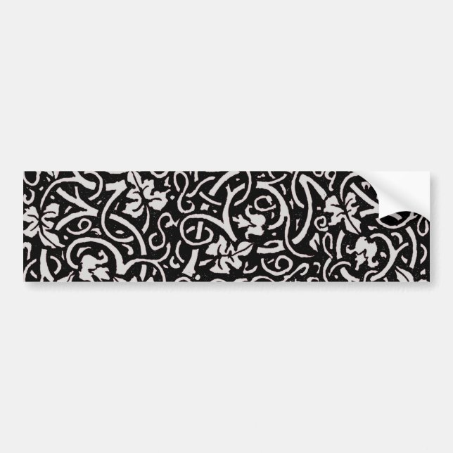 William Morris Grapevine Wallpaper Pattern Bumper Sticker (Front)