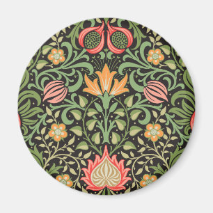 William Morris Graphic Persian Floral Design Magnet