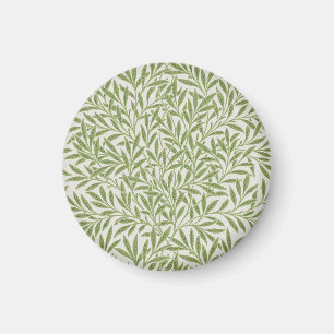 William Morris Green Floral Botanical Pattern Magnet