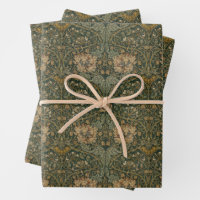 William Morris: Green Honeysuckle Wrapping Paper
