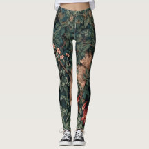 William Morris Greenery Fox Wildlife Art
