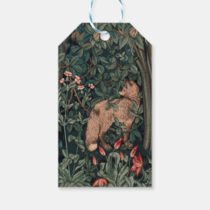 William Morris Greenery Fox Wildlife Gift Tags