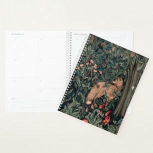 William Morris Greenery Fox Wildlife Planner