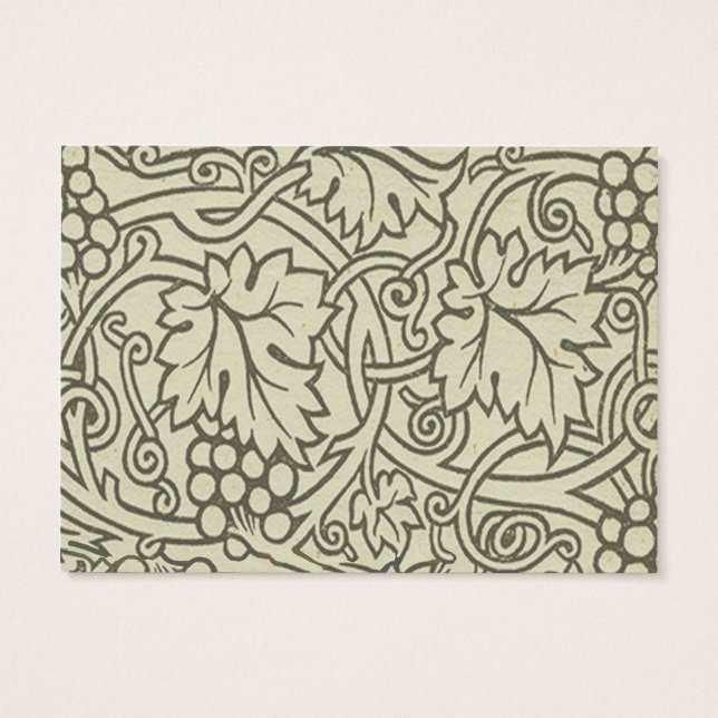 William Morris grey green Grape Vine Pattern (Back)