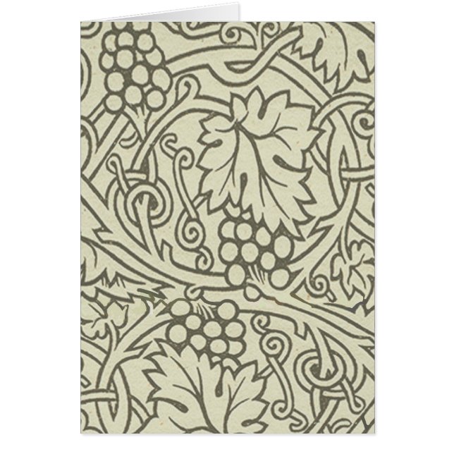 William Morris grey green Grape Vine Pattern (Front)