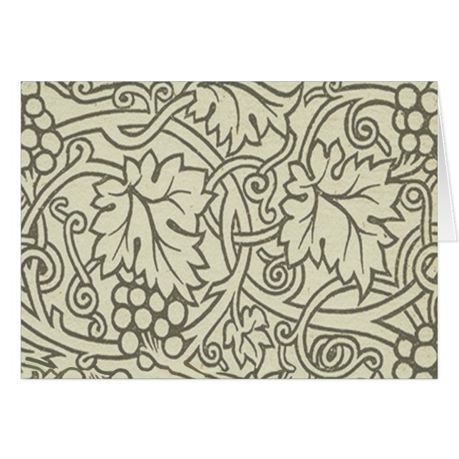 William Morris grey green Grape Vine Pattern (Front Horizontal)
