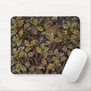 William Morris Hen Pheasant Bird Tree Botanical Mouse Pad
