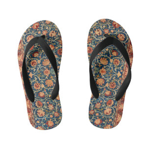 William Morris Holland Park Carpet Pattern Kid's Jandals