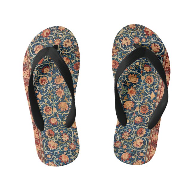 William Morris Holland Park Carpet Pattern Kid's Jandals (Footbed)