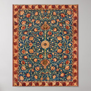 William Morris Holland Park Carpet Pattern Poster