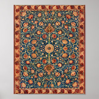 William Morris Holland Park Carpet Pattern Poster