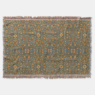 William Morris Holland Park Vintage Carpet Rug Throw Blanket