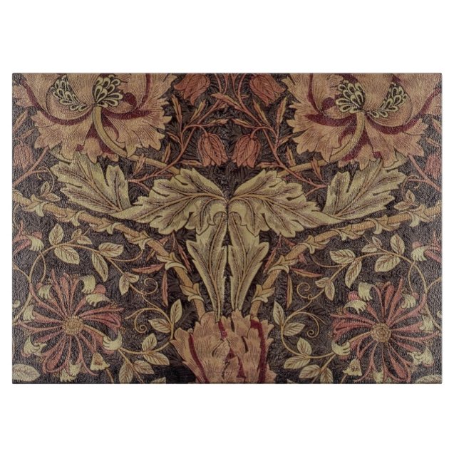 William Morris Honeysuckle Classic English Art Cutting Board (Front)