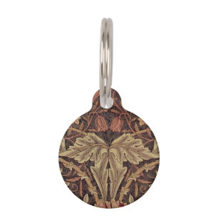 William Morris Honeysuckle Classic English Art Pet Tag