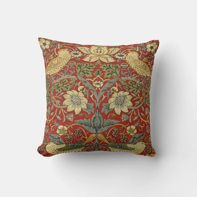 william morris honeysuckle cushion (Front)