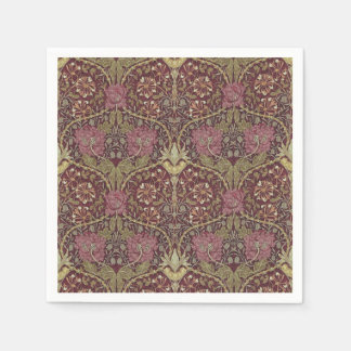 William Morris, Honeysuckle, floral. pattern, art Napkin