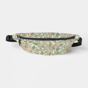 William Morris Honeysuckle Green Floral Bum Bags