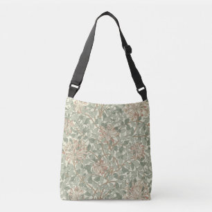 William Morris Honeysuckle Green Floral Crossbody Bag