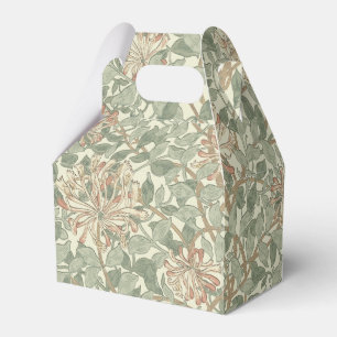 William Morris Honeysuckle Green Floral Favour Box