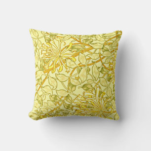 William Morris - Honeysuckle in Yellow Cushion