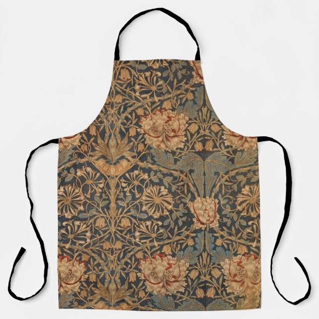William Morris Honeysuckle Rich Wallpaper Apron (Front)
