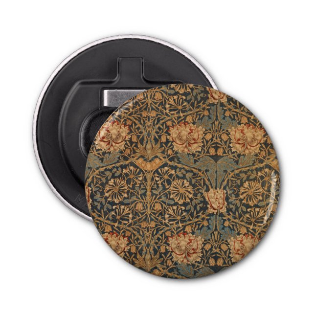 William Morris Honeysuckle Rich Wallpaper Bottle Opener (Front)