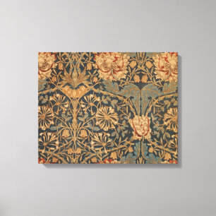 William Morris Honeysuckle Rich Wallpaper Canvas Print