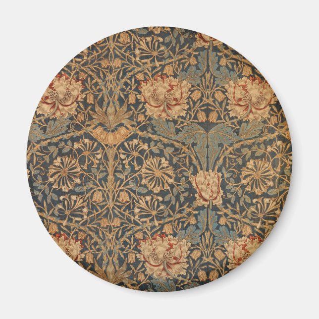 William Morris Honeysuckle Rich Wallpaper Magnet (Front)