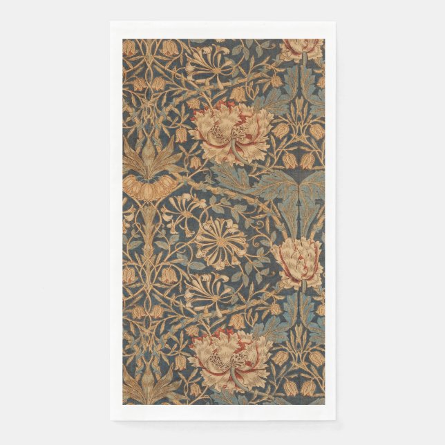 William Morris Honeysuckle Rich Wallpaper Napkin (Front)