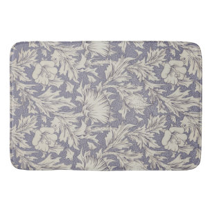 William Morris Horn Poppy Wallpaper Print: Vintage Bath Mat