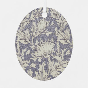 William Morris Horn Poppy Wallpaper Print: Vintage Metal Tree Decoration