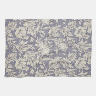 William Morris Horn Poppy Wallpaper Print: Vintage Tea Towel