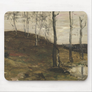 William Morris Hunt - Hillside with Trees Mouse Pad