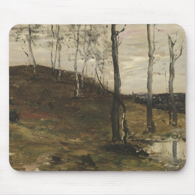 William Morris Hunt - Hillside with Trees Mouse Pad (Front)