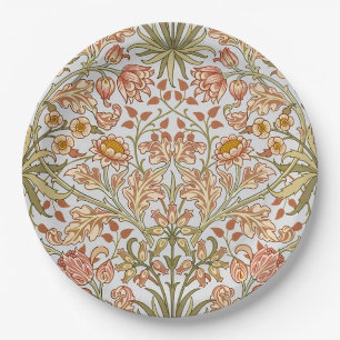 William Morris Hyacinth Floral Botanical Art Paper Plate
